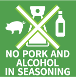no pork and alcohol in seasoning